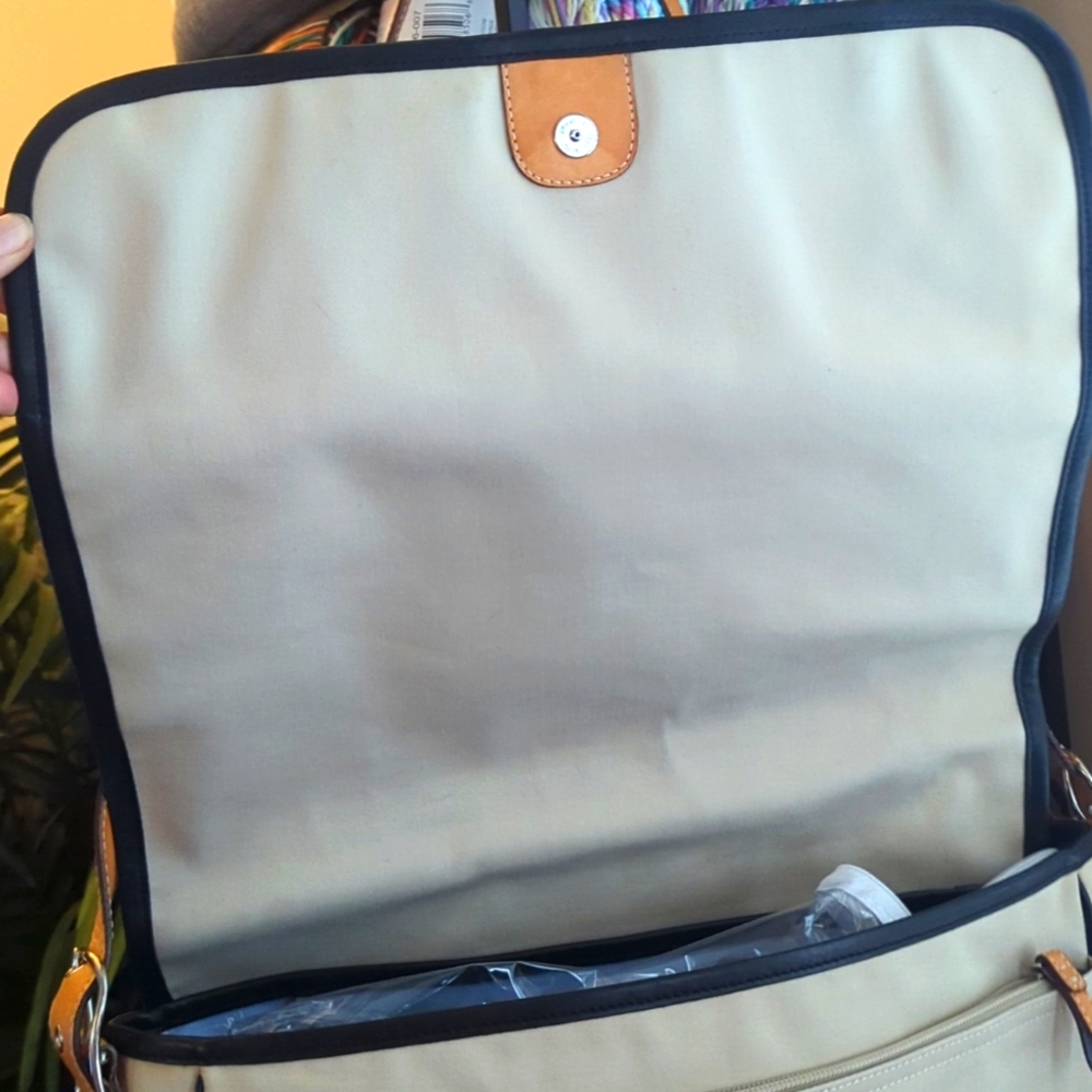 VGUC Vintage Rare Coach canvas and leather messenger khaki 5149 - Picture 8 of 16